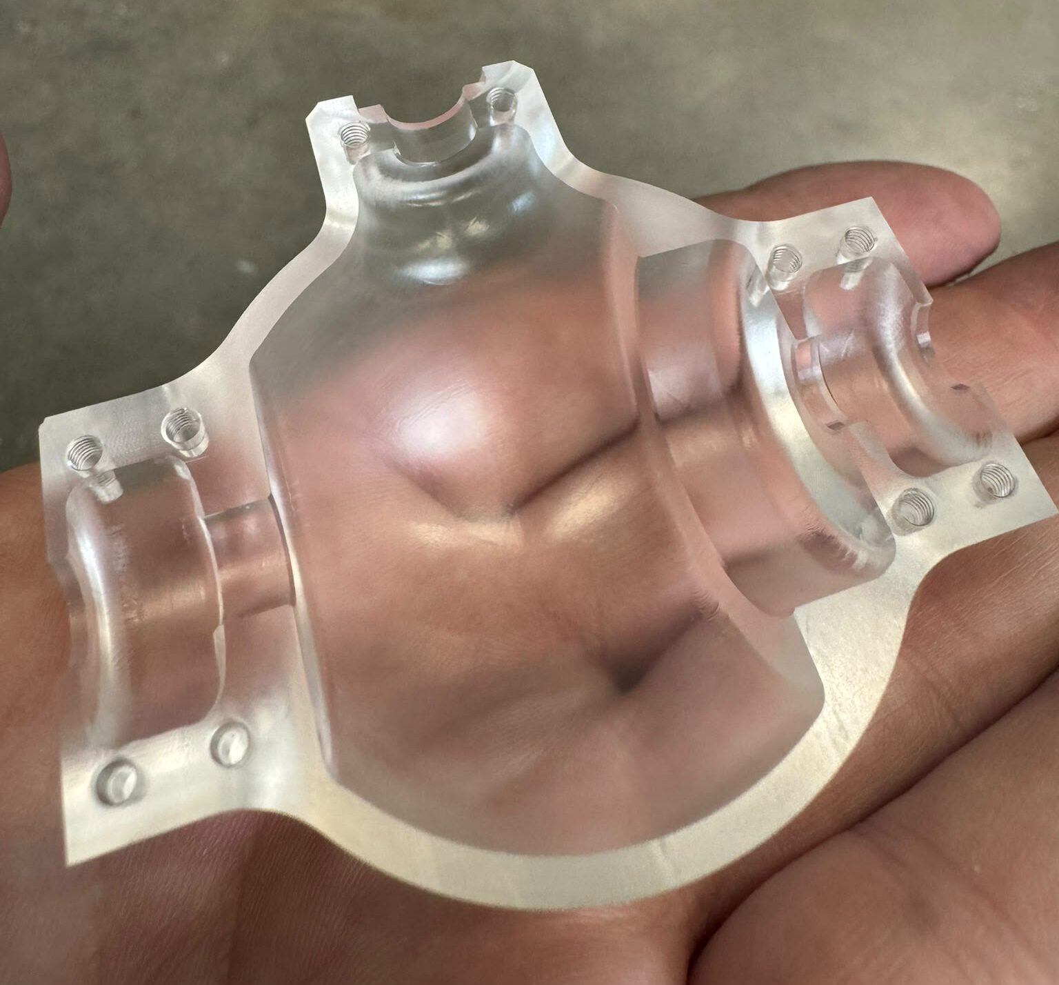 Precision CNC machining in progress on a complex component